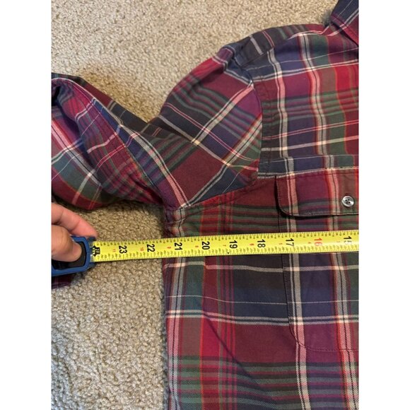 VTG RALPH LAUREN Button Shirt Plaid Tartan Holiday Festive Casual Western XL - Picture 7 of 8